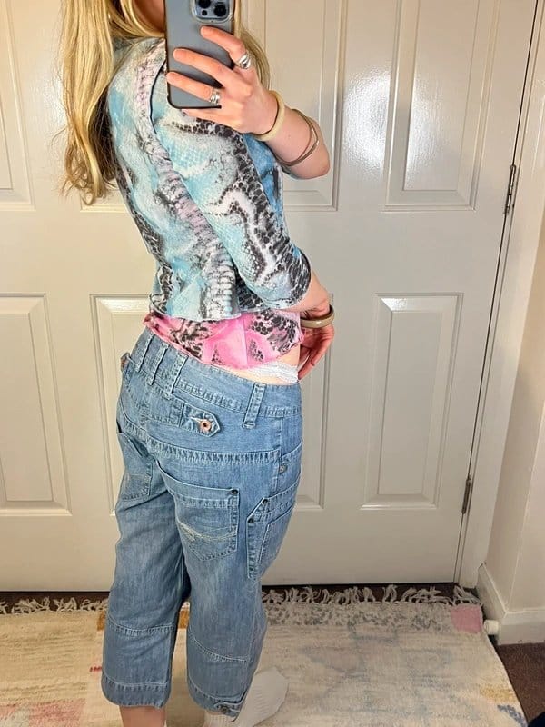 Vintage Dressing 90s low waisted jorts - 1
