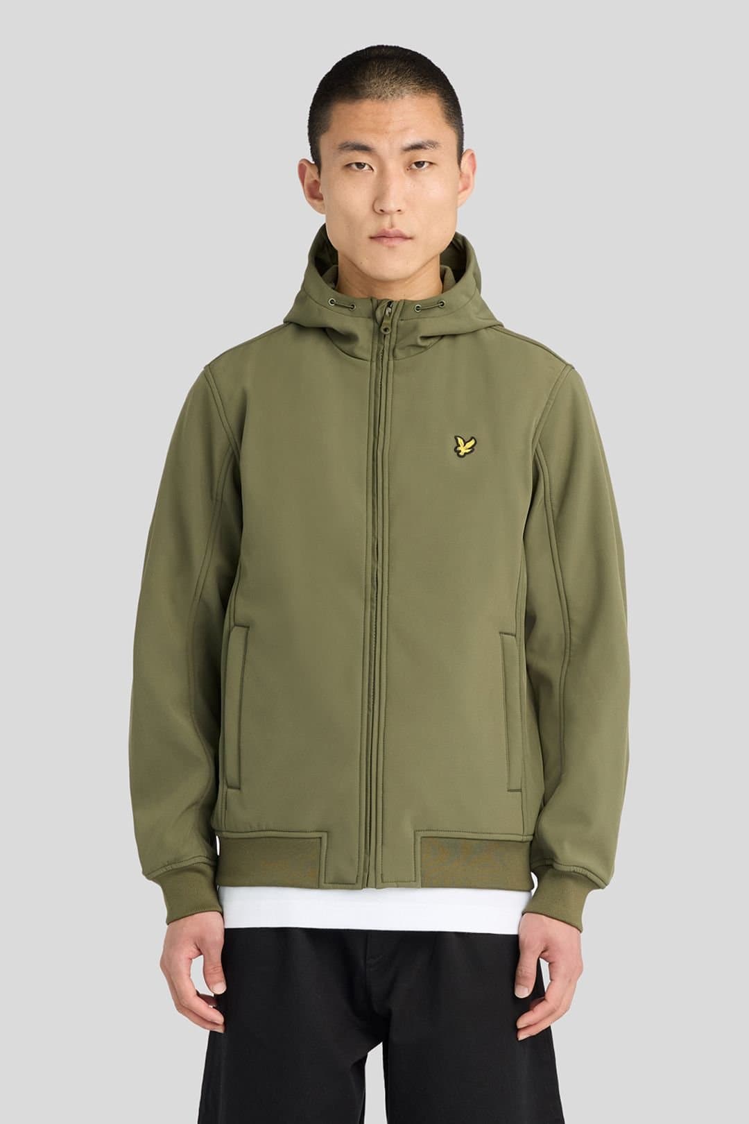 Lyle & Scott Lyle & Scott Men's Fleece Back Softshell Jacket Dark Green