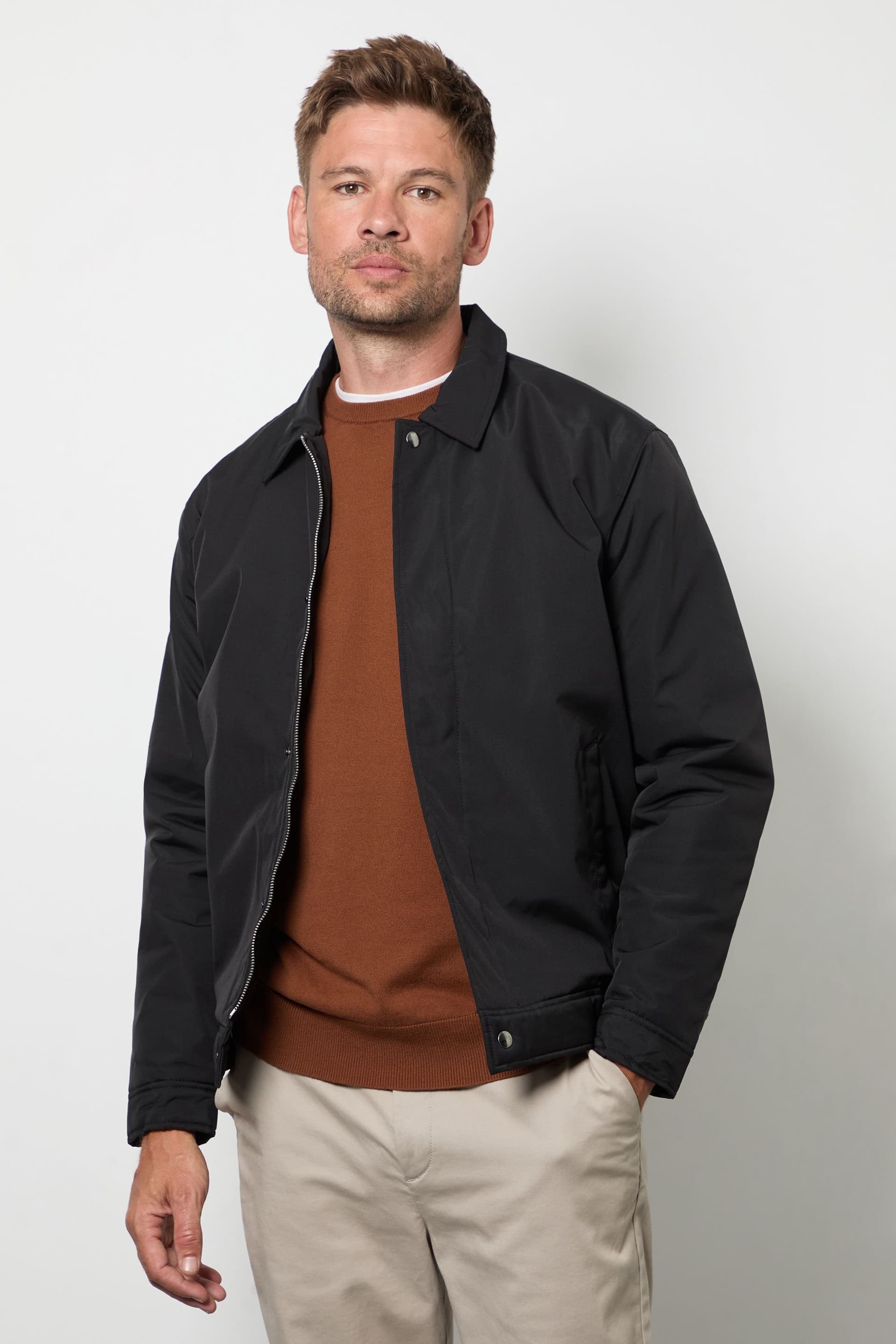 Burton Burton Men's Black Padded Harrington Jacket