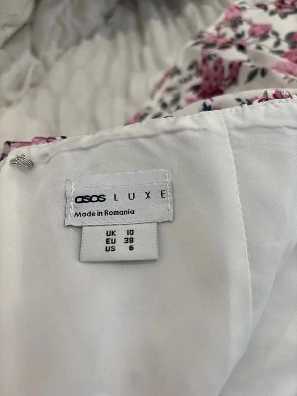 ASOS Luxe Pink Floral Playsuit