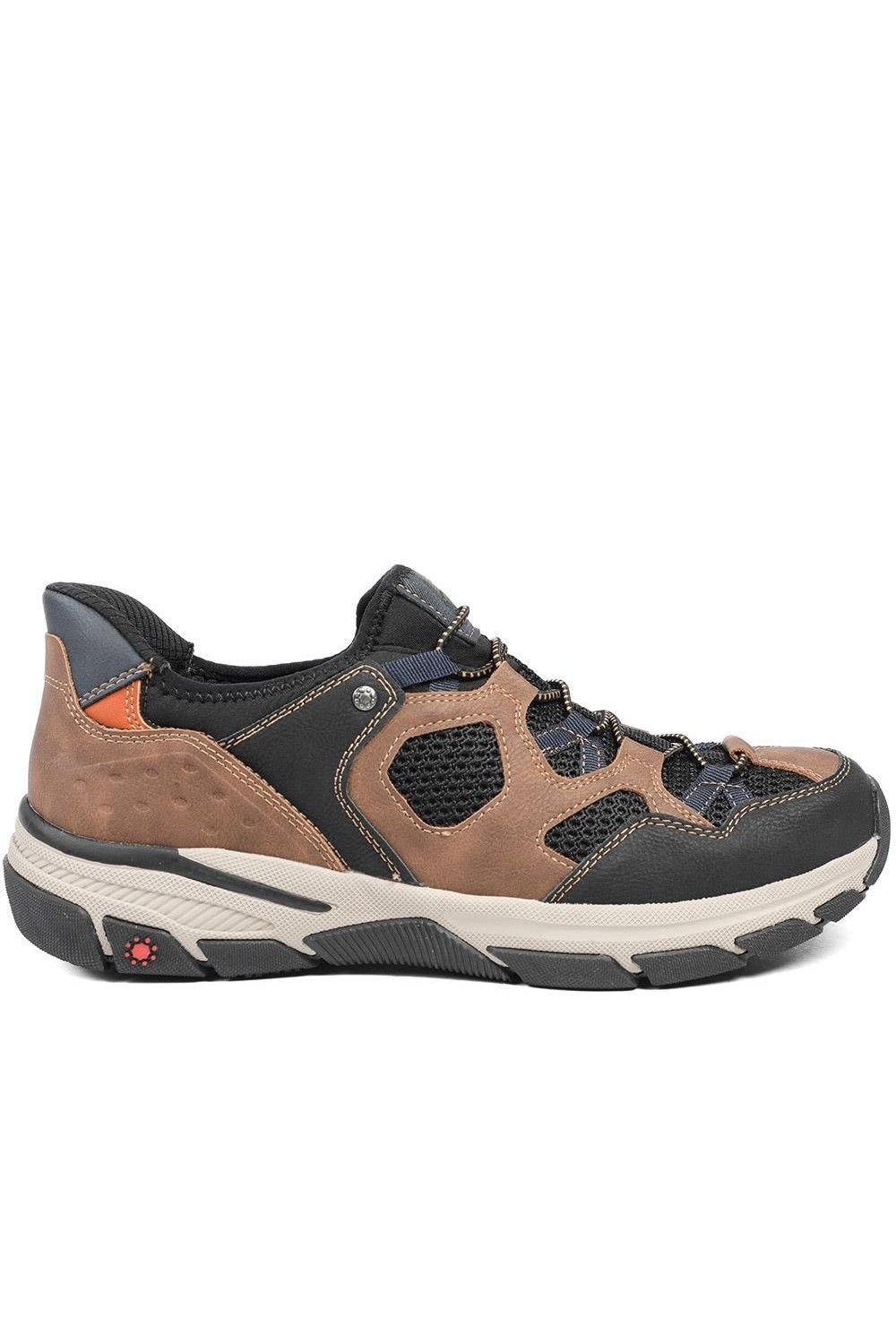 Pavers Pavers Men's Relife Wide Fit Rugged Slip On Shoes in Brown - 2