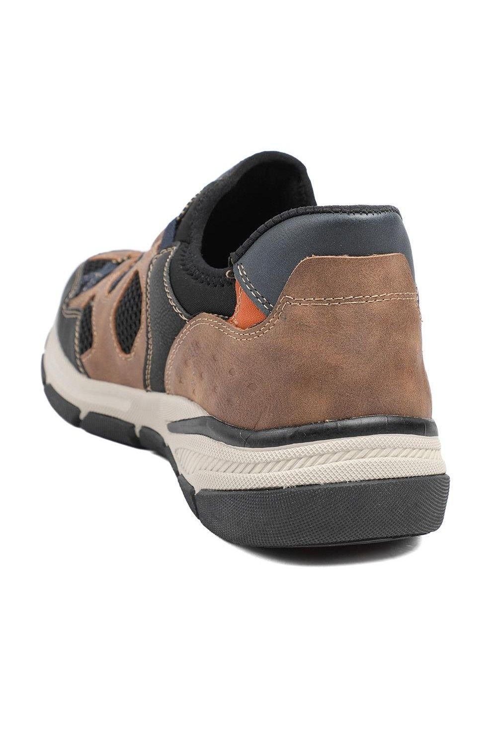 Pavers Pavers Men's Relife Wide Fit Rugged Slip On Shoes in Brown - 3