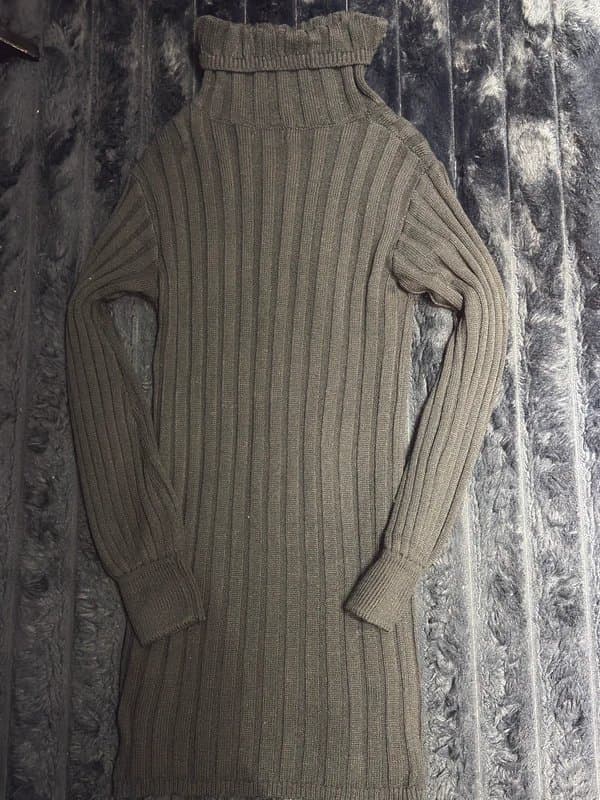 PrettyLittleThing Black turtle neck dress