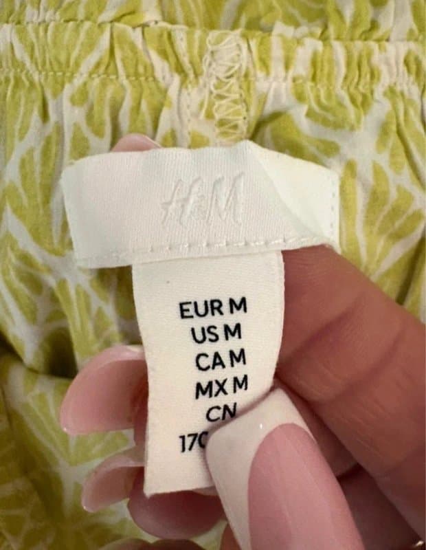 H&M H&M Yellow Printed Midi Dress – Size M cami Summer Dress