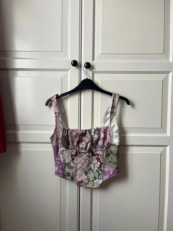 ASOS Design Patterned corset top