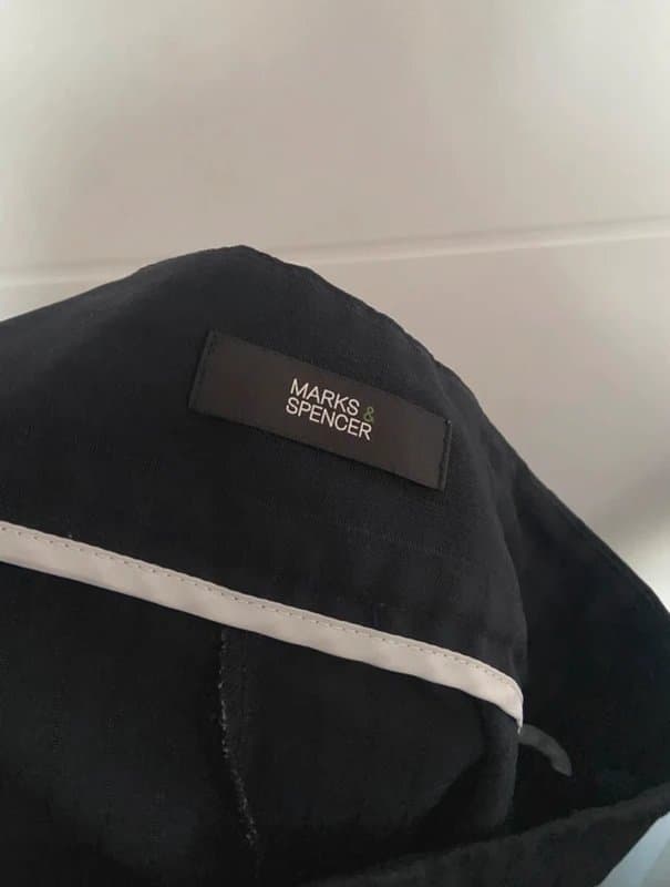 Marks & Spencer M&S Straight Leg Navy Trousers Size 10 Very Good Condition