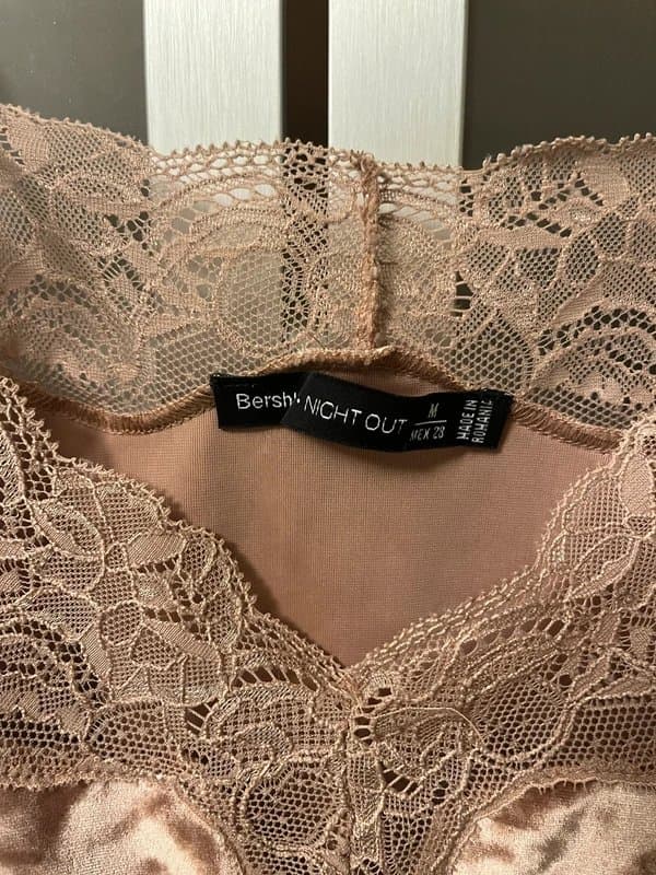 Bershka Pink velvet cami