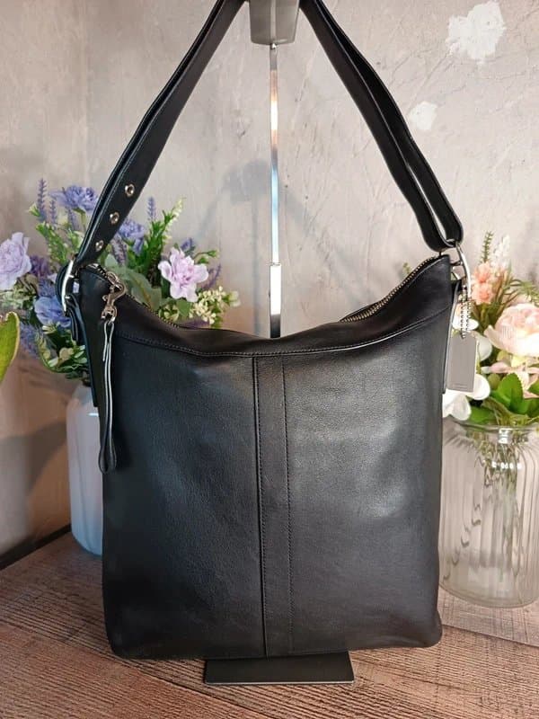 Coach Coach Vintage Y2k Black Legacy Slim Duffle Shoulder Crossbody Bag Handbag