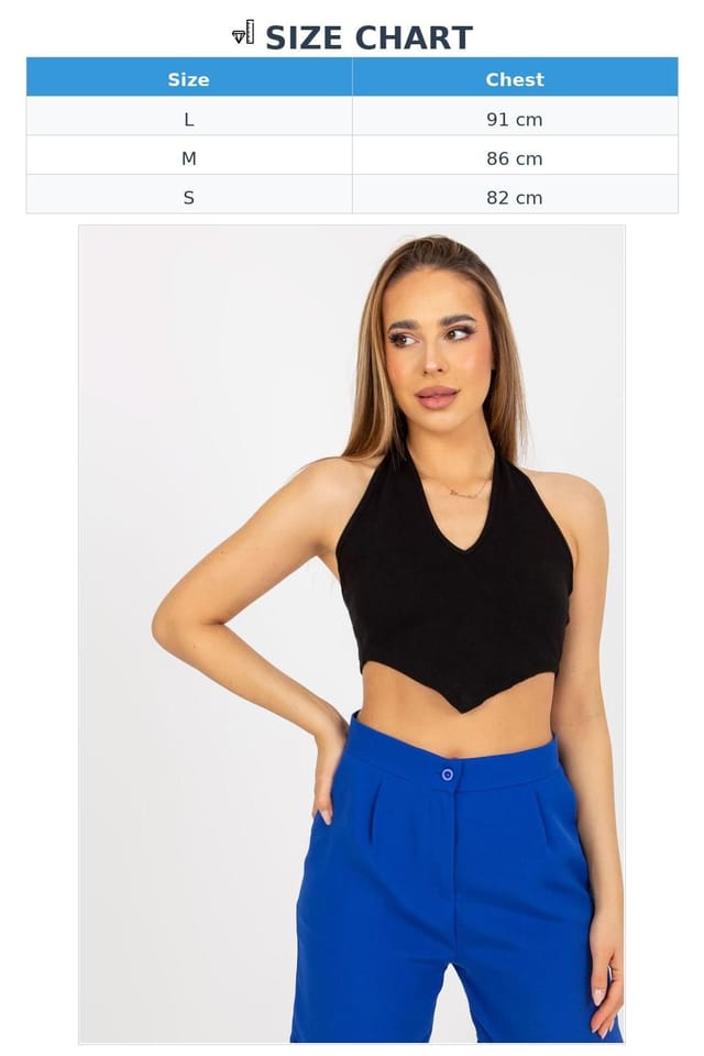 Love Lace Love Lace Women's Ribbed Summer Overhead Short Top in Black - 3
