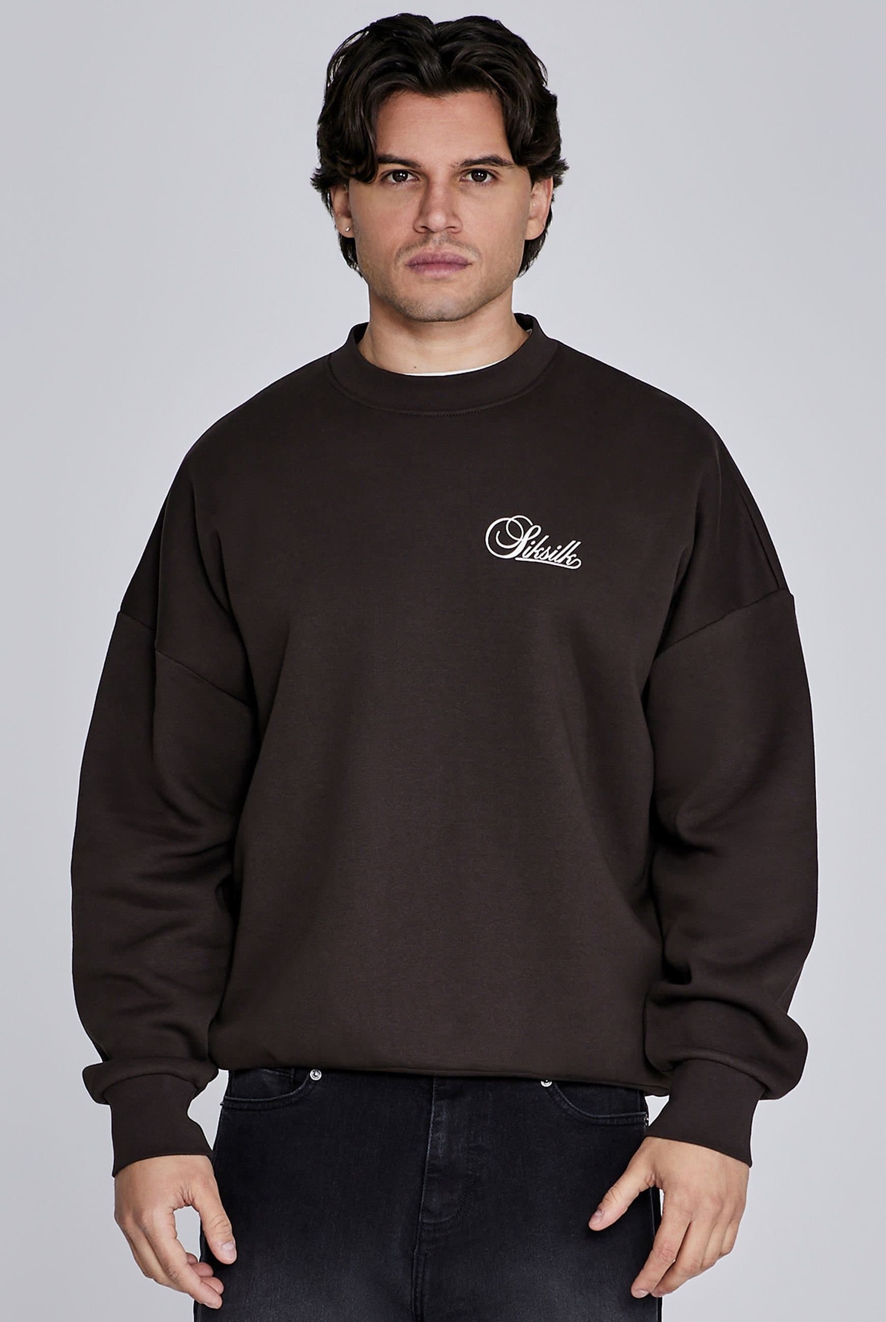 SikSilk SikSilk Men's Essentials Sweater in Brown
