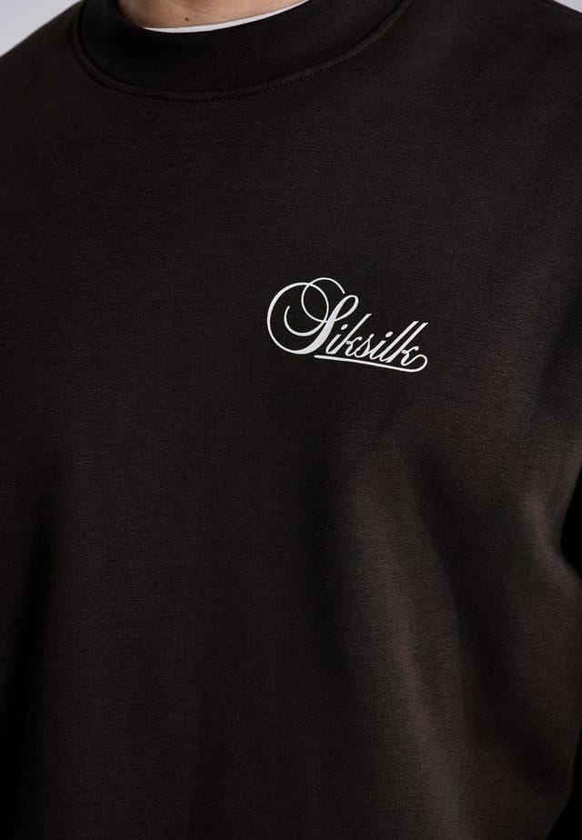 SikSilk SikSilk Men's Essentials Sweater in Brown - 2