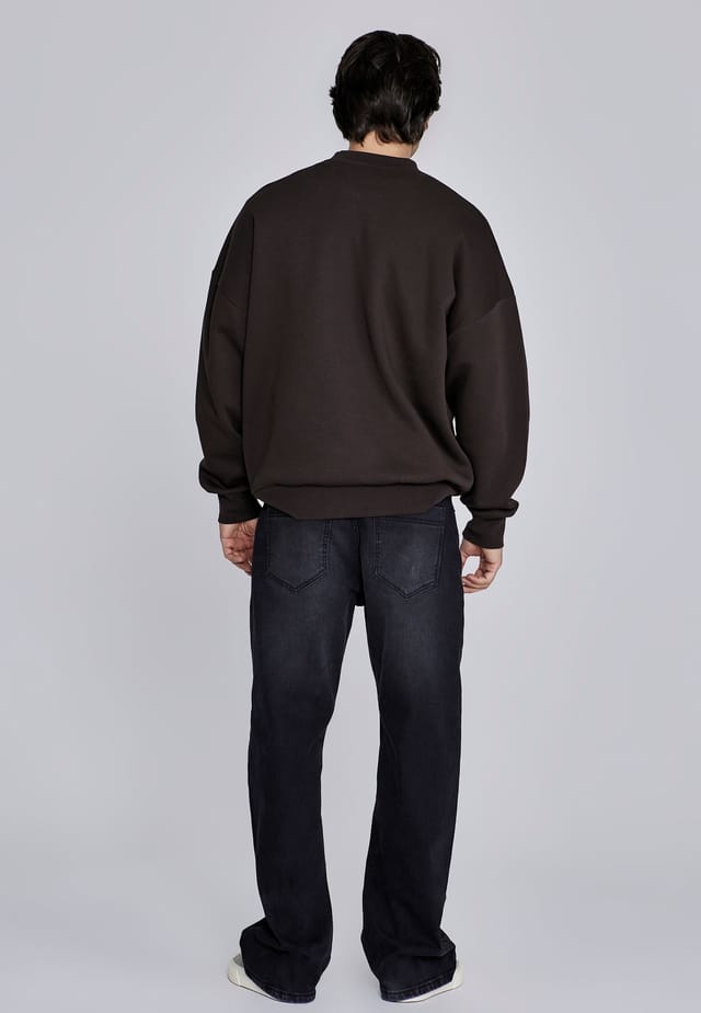 SikSilk SikSilk Men's Essentials Sweater in Brown - 3