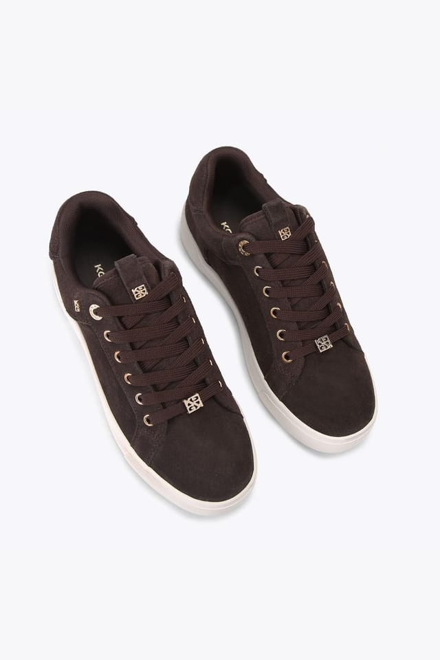 KG Kurt Geiger KG Kurt Geiger Women's 'Lillian2' Suede Trainers in Brown - 2