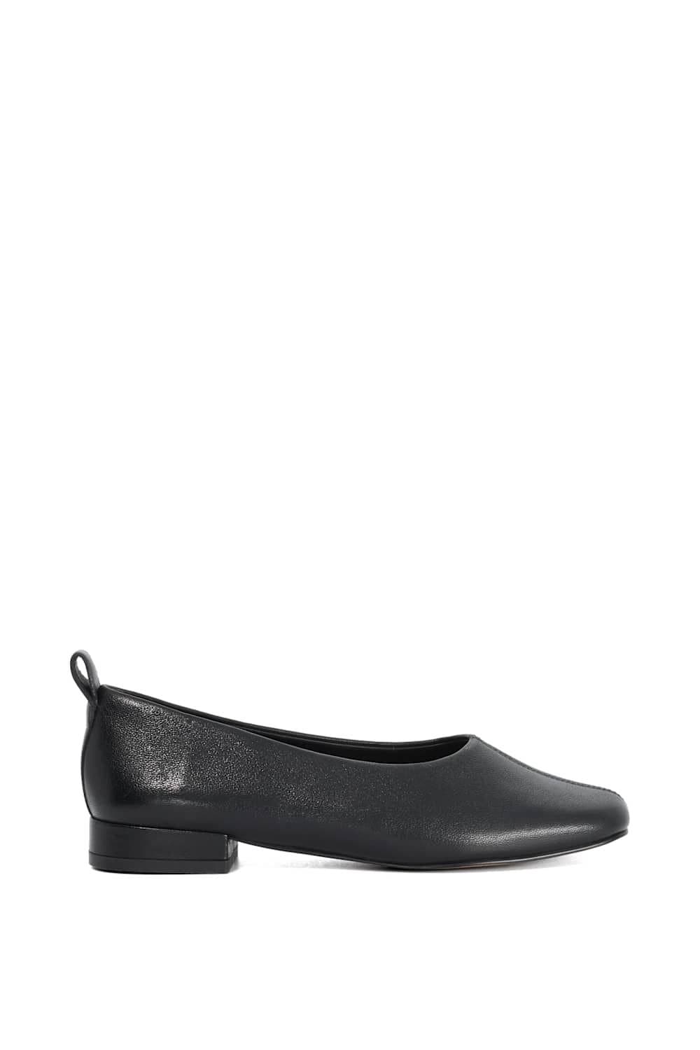 Dune London Dune London Women's 'Highmark' Leather Ballet Pumps in Black