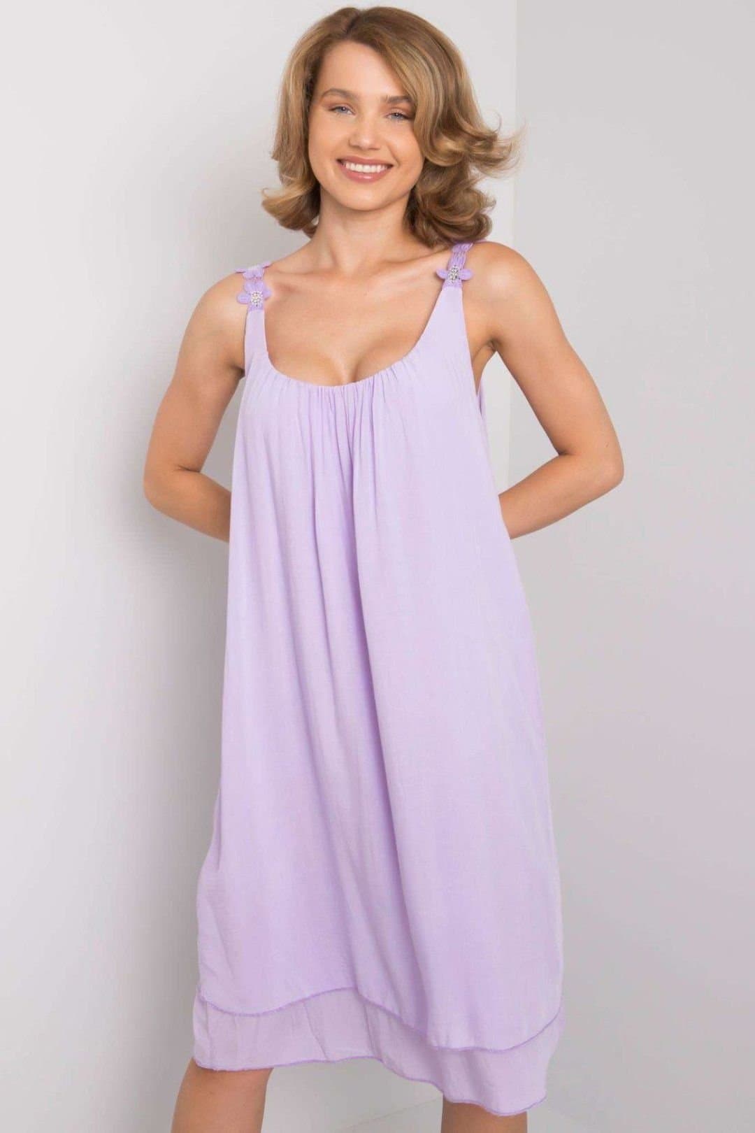 Love Lace Love Lace Women's Summer Daydress Loose Straps in Violet