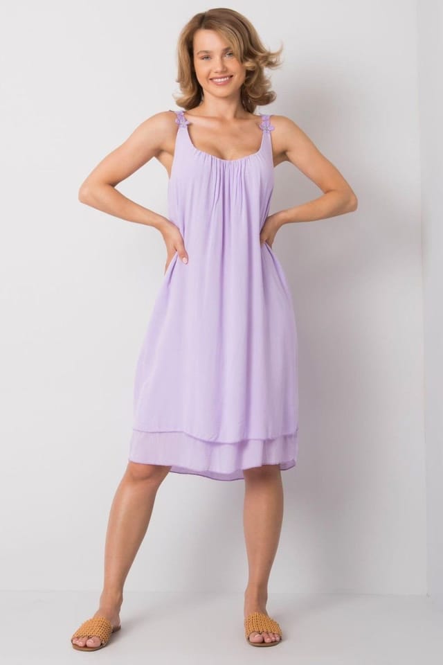 Love Lace Love Lace Women's Summer Daydress Loose Straps in Violet - 2
