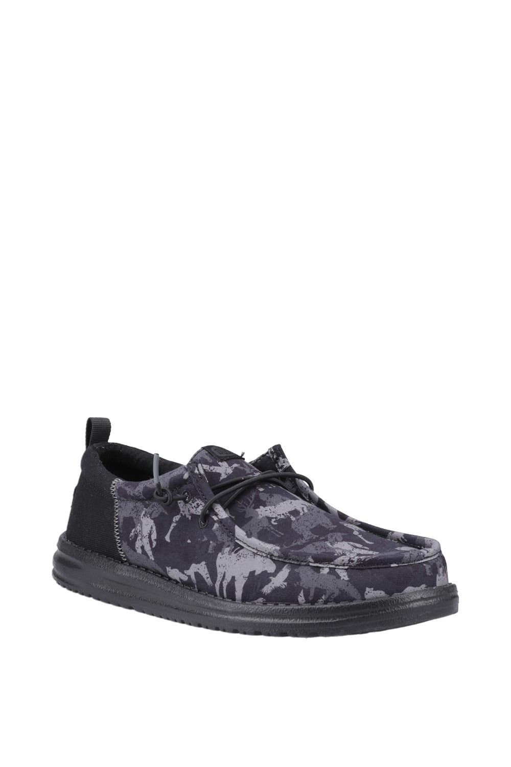 Hey Dude Hey Dude Men's Wally Funk Hunt Camo Shoes in Black