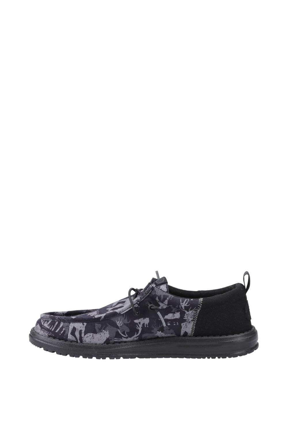 Hey Dude Hey Dude Men's Wally Funk Hunt Camo Shoes in Black - 4