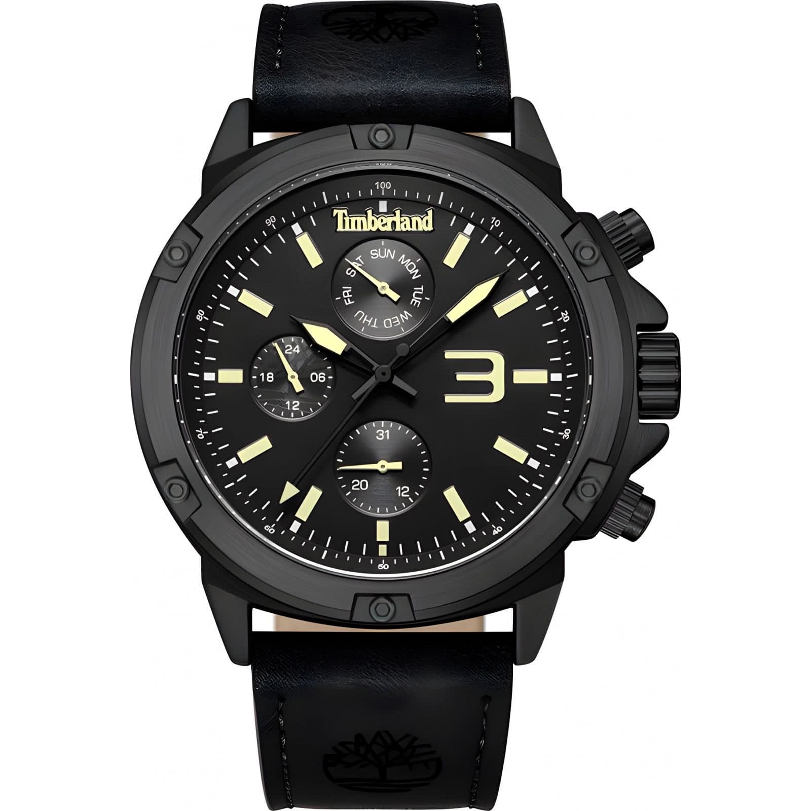 Timberland Timberland Men's TDWGF9002904 46mm Quartz Watch in Black
