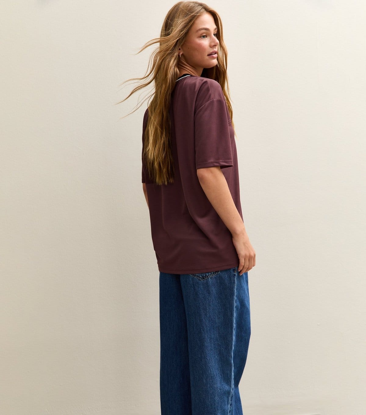 New Look Women's Brown LA Print Football T-shirt New Look - 4