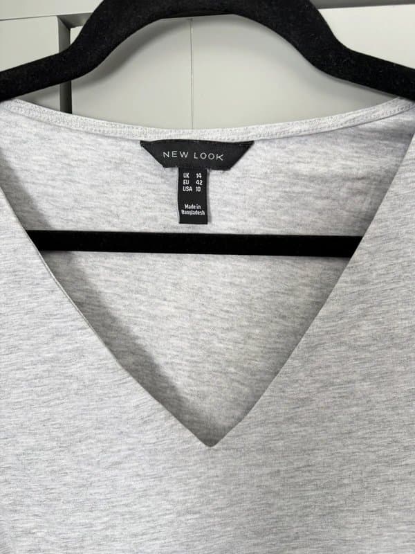 New Look Grey - V neck bodysuit