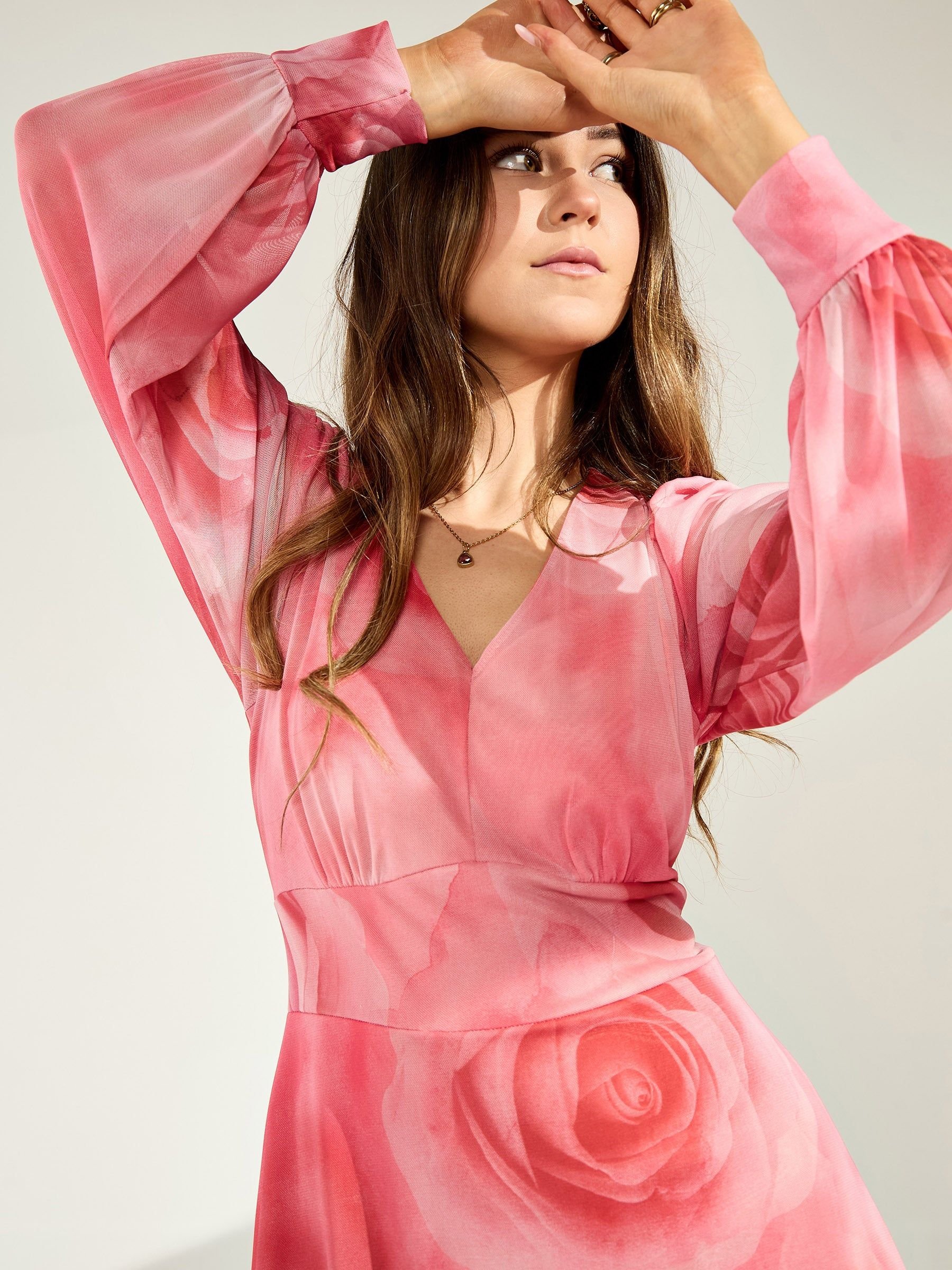 GWD by GEORGE W. DAVIES GWD by GEORGE W. DAVIES Women's GWD Genevieve Floral Print Dress Pink - 2