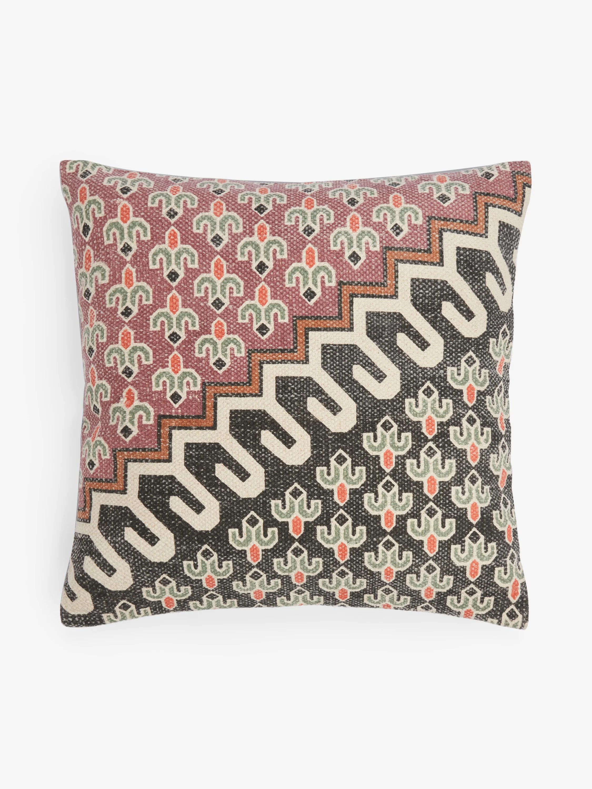 French Connection Pink Poppy Field Cushion Pink - 1
