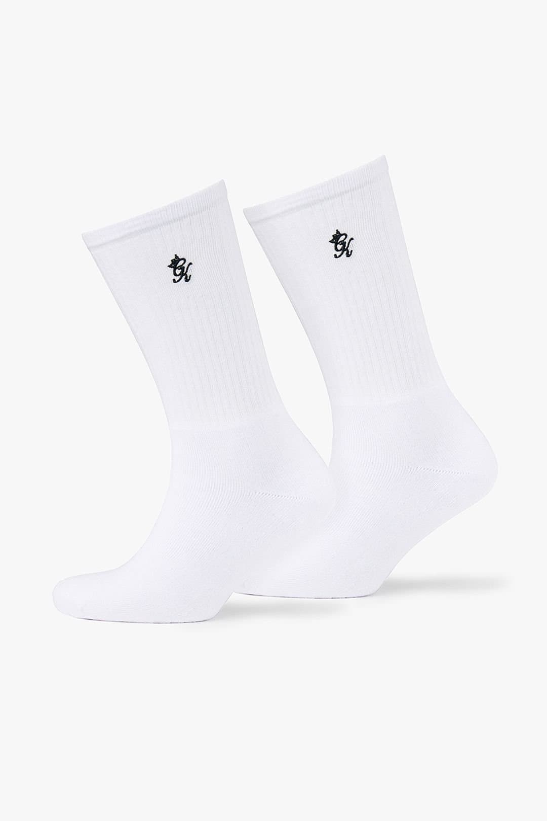 Gym King Gym King Men's Core Sock (2Pk) Black/White in Black