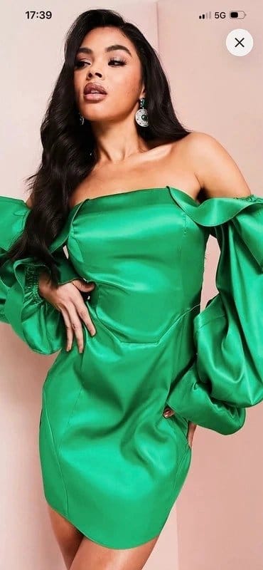 Asos luxe ASOS Luxe emerald green body con dress - 1
