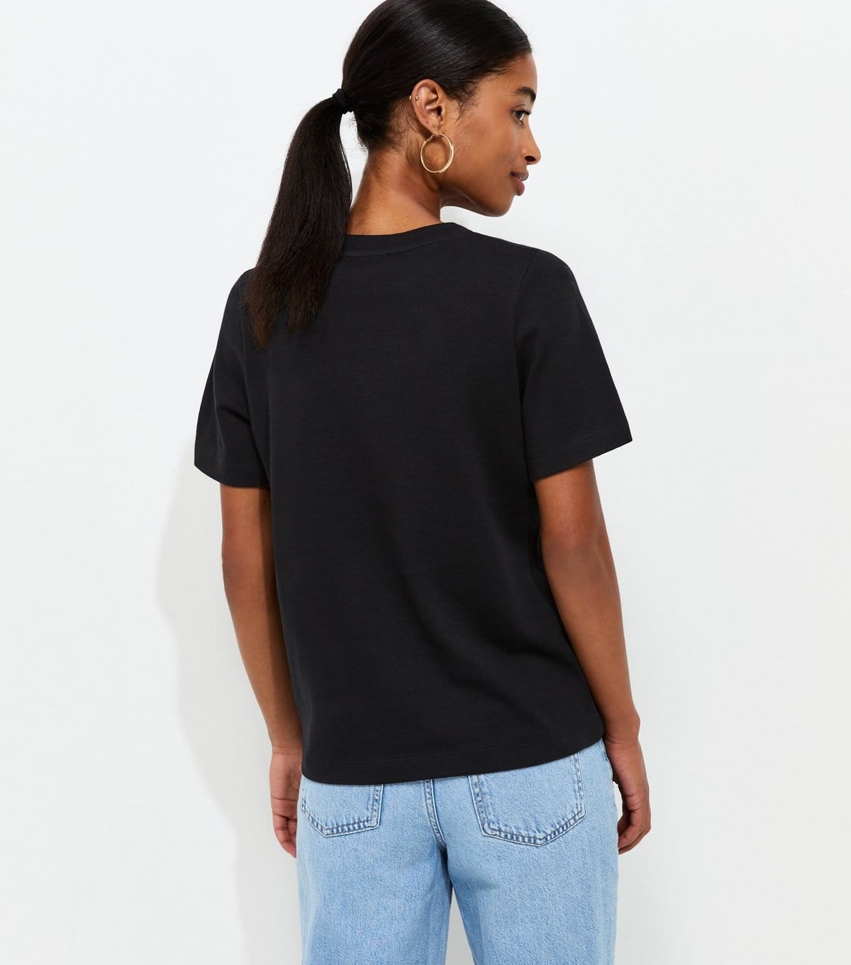 New Look Women's Premium Black Heavyweight Cotton T-Shirt New Look - 4