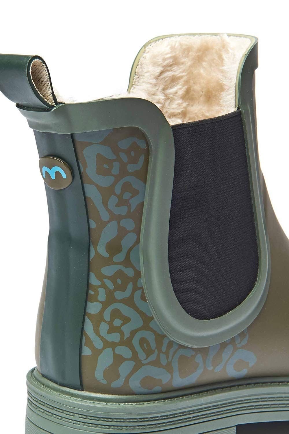 Moshulu Moshulu Women's 'Swale' Faux Fur Lined Wellies in Green - 4