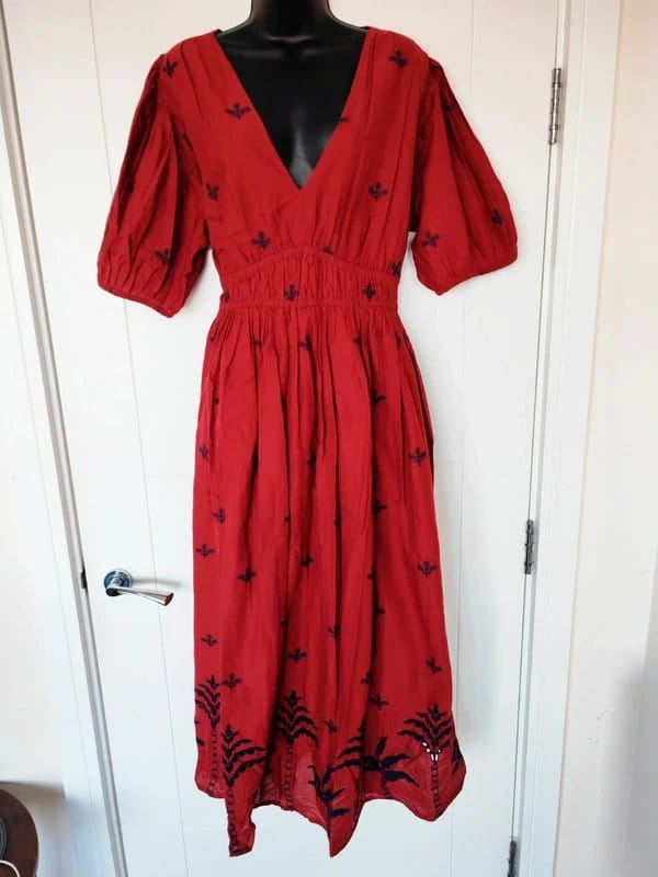 Dress Size 20 | 100% Cotton | Embroidered
