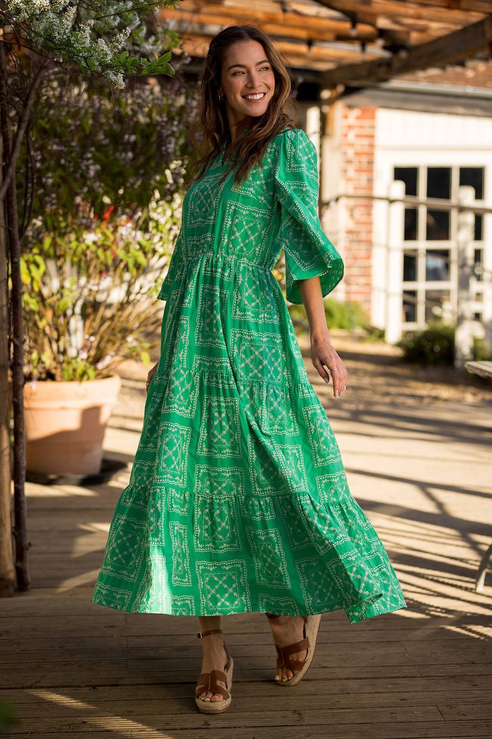 Brakeburn Brakeburn Women's CLARISA DRESS in Green - 2