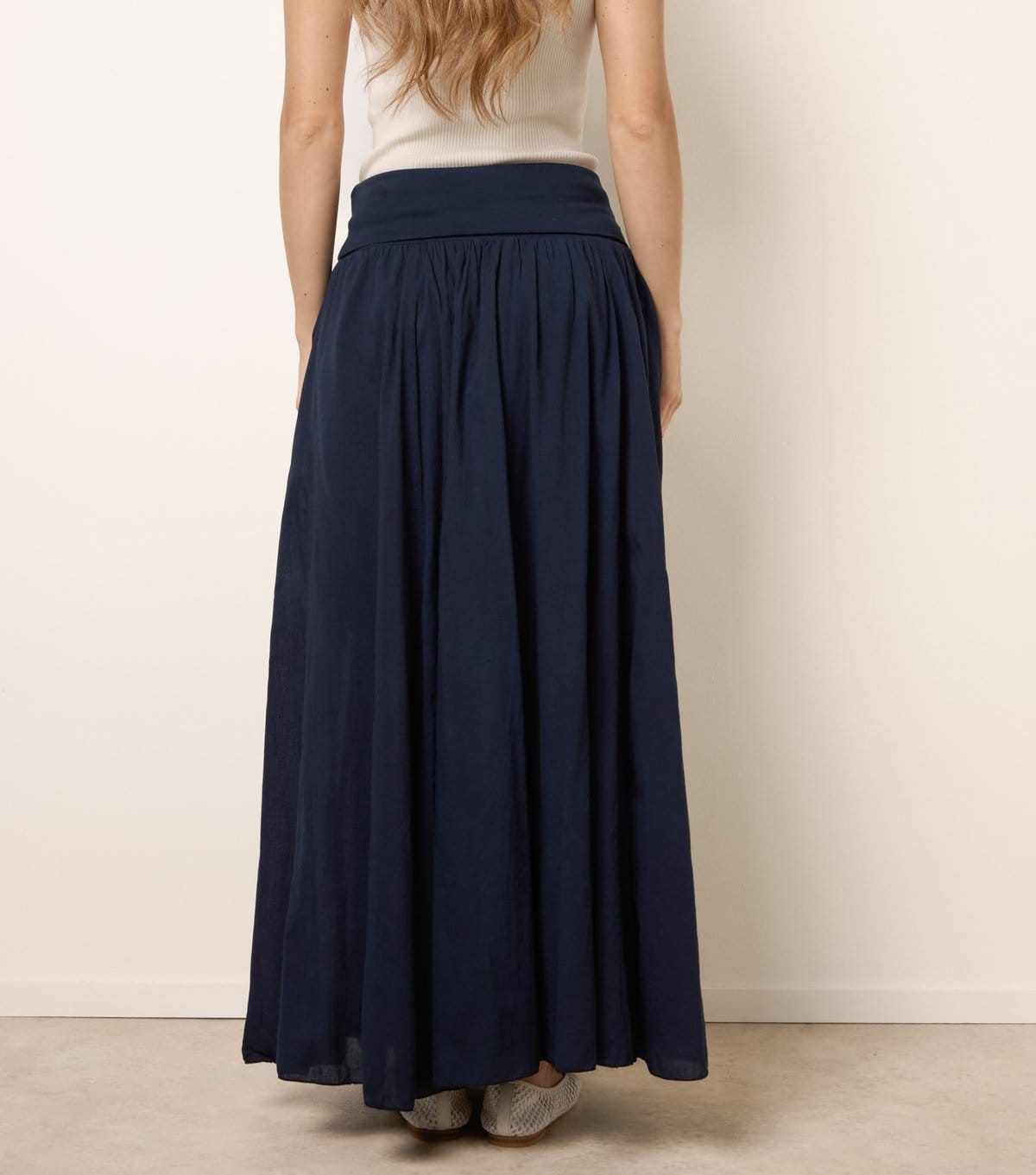 Blue Vanilla Women's Navy Jersey Maxi Skirt Blue Vanilla New Look - 4