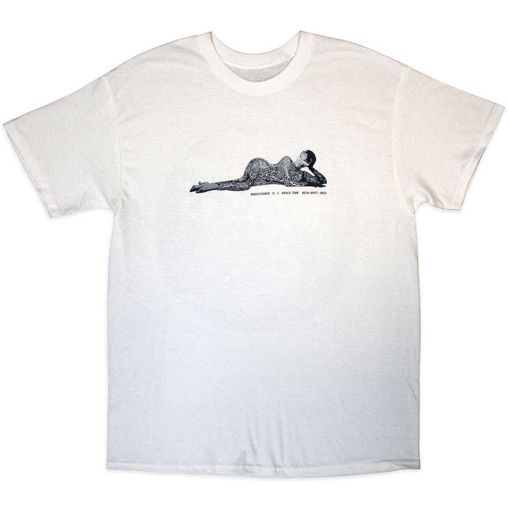 Beyonce Men's Worldwide Renaissance Tour 2023 T-Shirt in White
