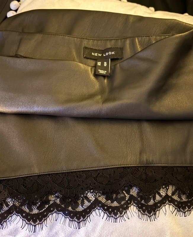 New Look Leather Skirt - 18