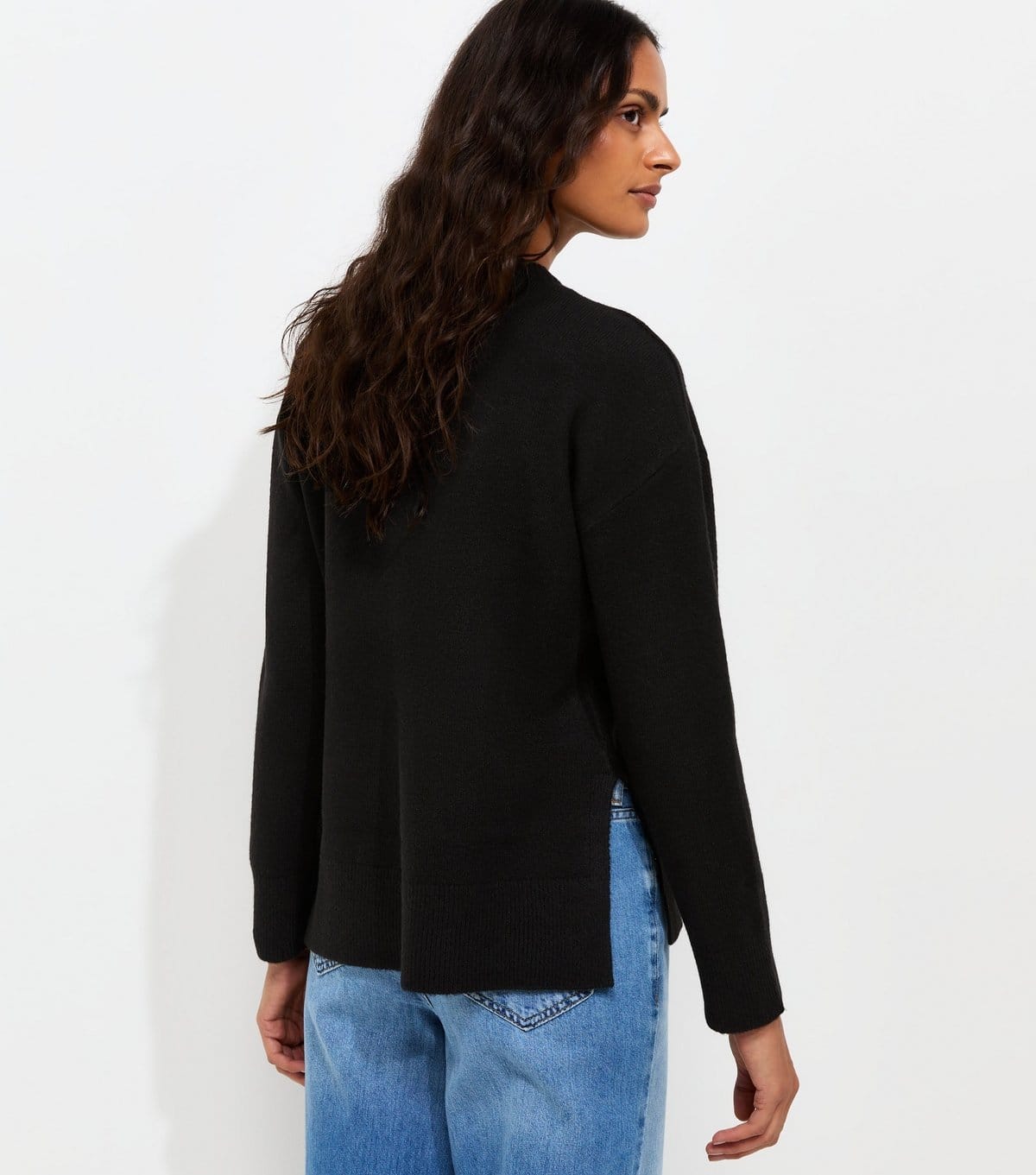 New Look Women's Black Side Split Knitted Jumper New Look - 4