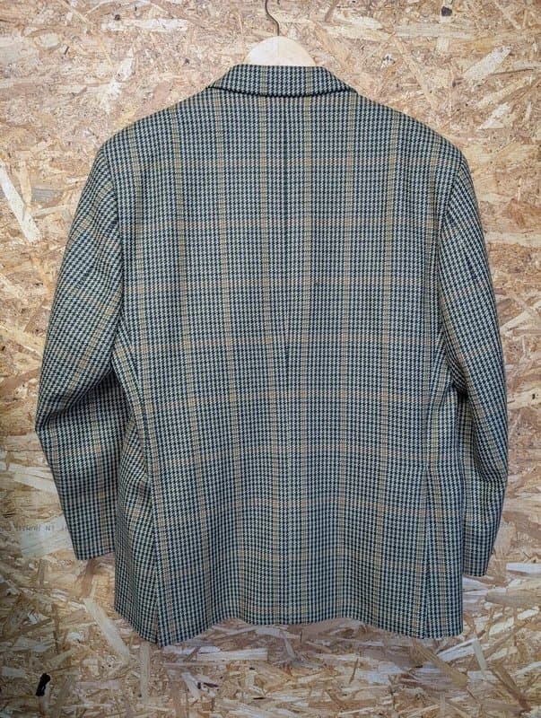 Brook Taverner Brook Taverner Tweed Wool Blazer Jacket CL 44 Men Khaki Brown Country Scotland