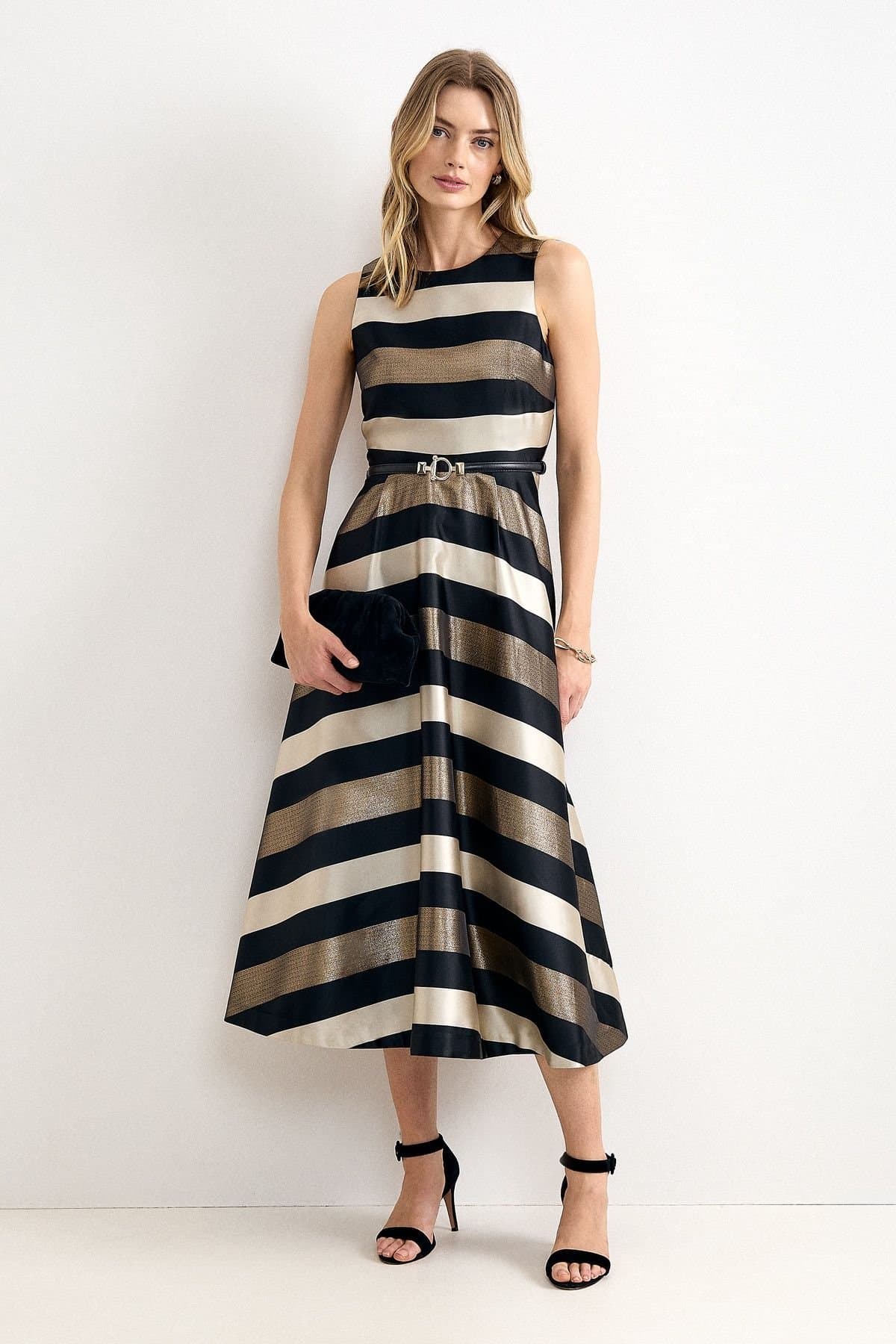 Phase Eight Phase Eight Women's Delicia Belted Waist Dress in Black