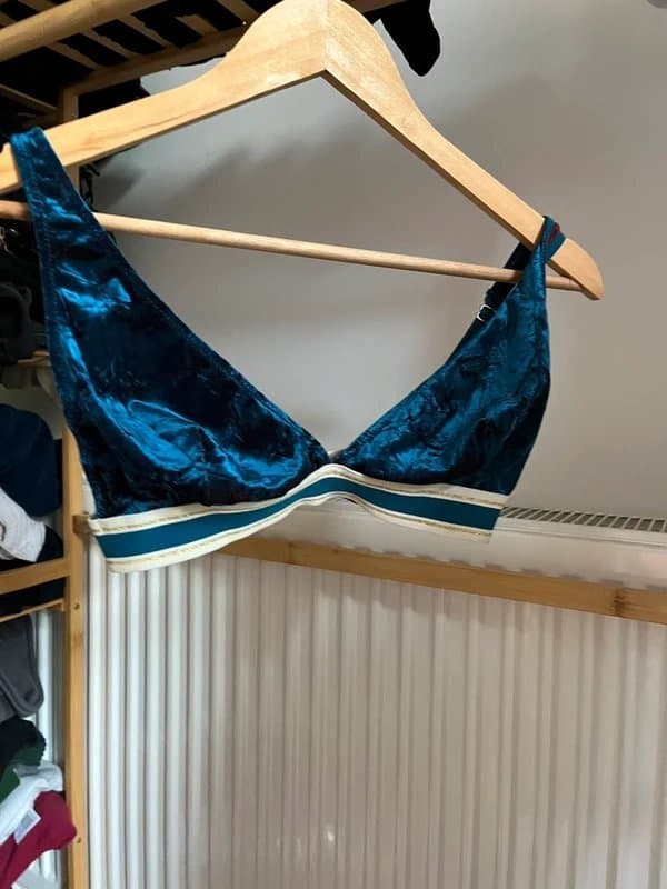 ASOS ASOS Bright blue velvet bralette - Size M
