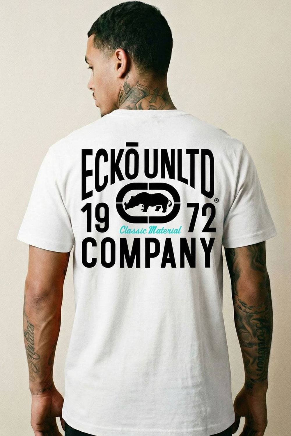 Ecko Untld. Ecko Untld. Men's Material T-Shirt in White - 4