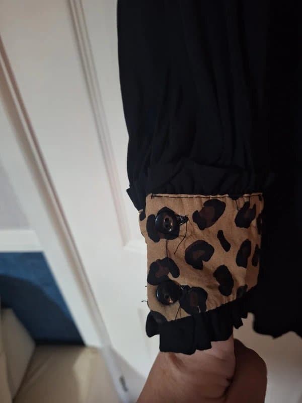 Never Fully Dressed never fully dressed shirt mini dress leopard colar sz16