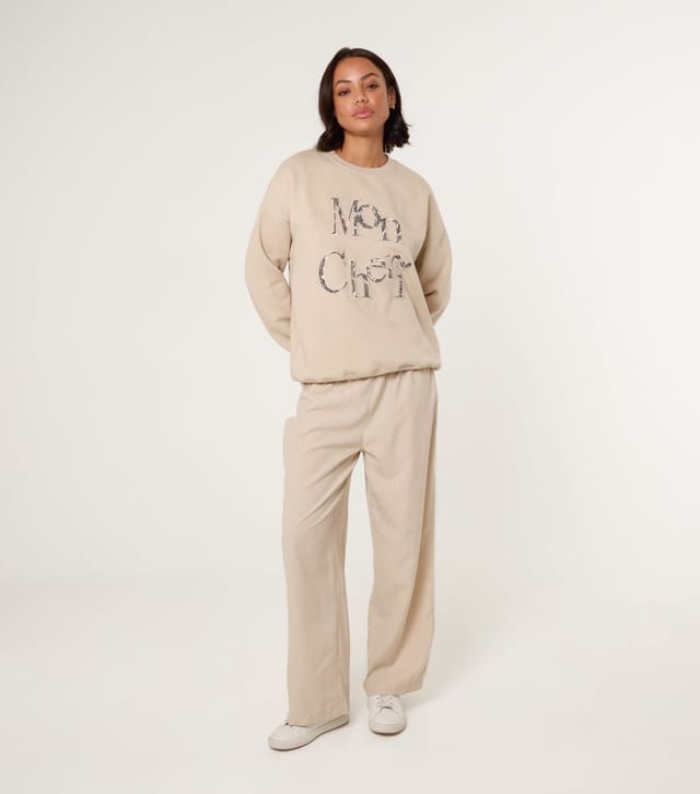 Blue Vanilla Women's Stone Mon Cheri Sweatshirt Blue Vanilla New Look - 2