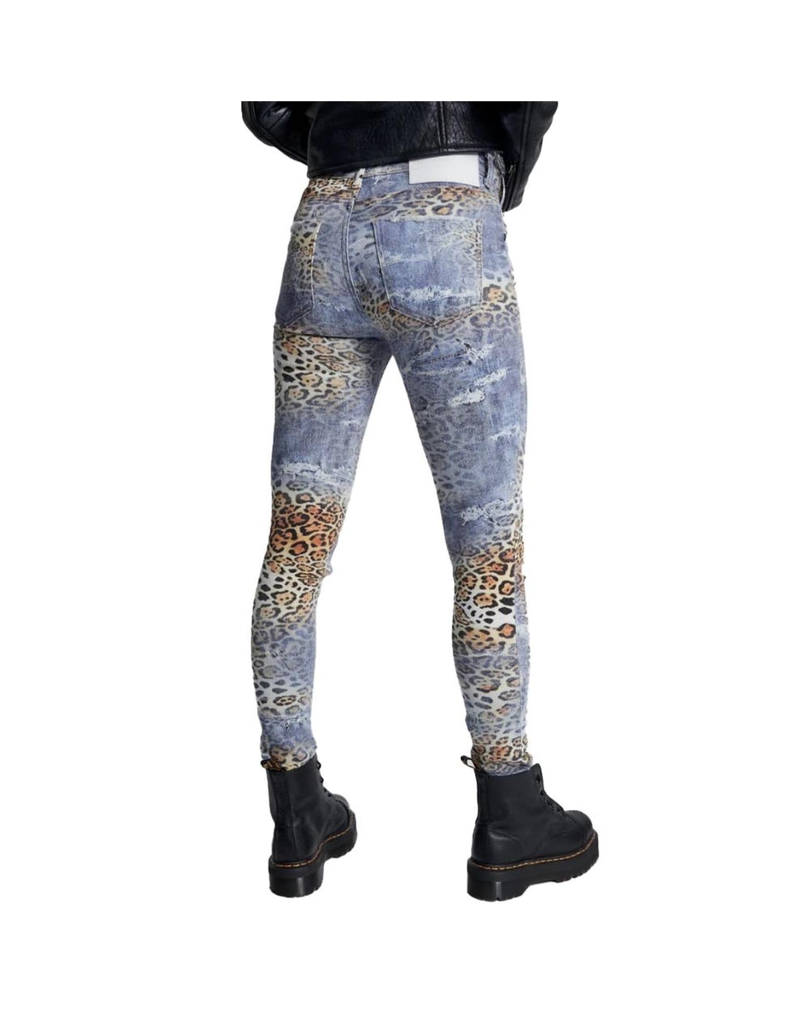 Cavalli Class Cavalli Class Women's Chic Blue Embroidered Fleece Sweatshirt - 4