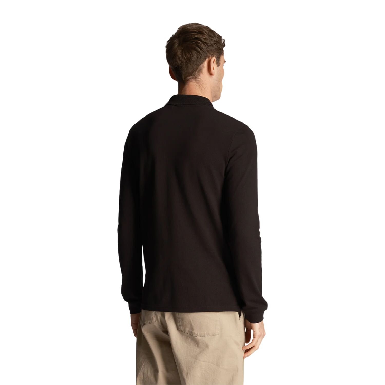 Lyle & Scott Lyle & Scott Men's Long-Sleeved Polo Shirt in Black - 2
