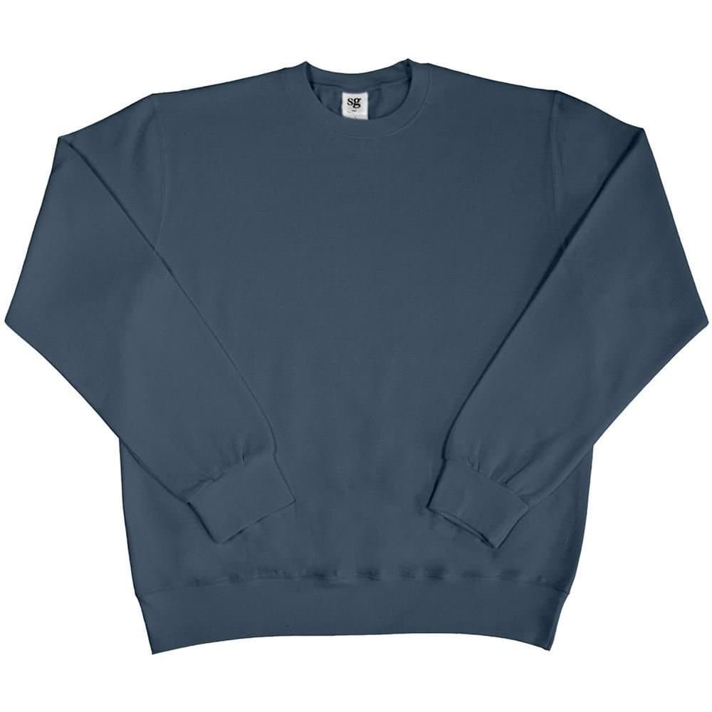 SG SG Men's Long Sleeve Crew Neck Sweatshirt Top in Mid Blue