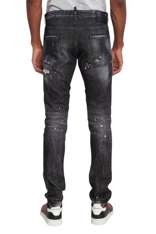 Dsquared2 Dsquared2 Men's Cool Guy Button Fly Slim Fit Jeans in Dark Grey - 2
