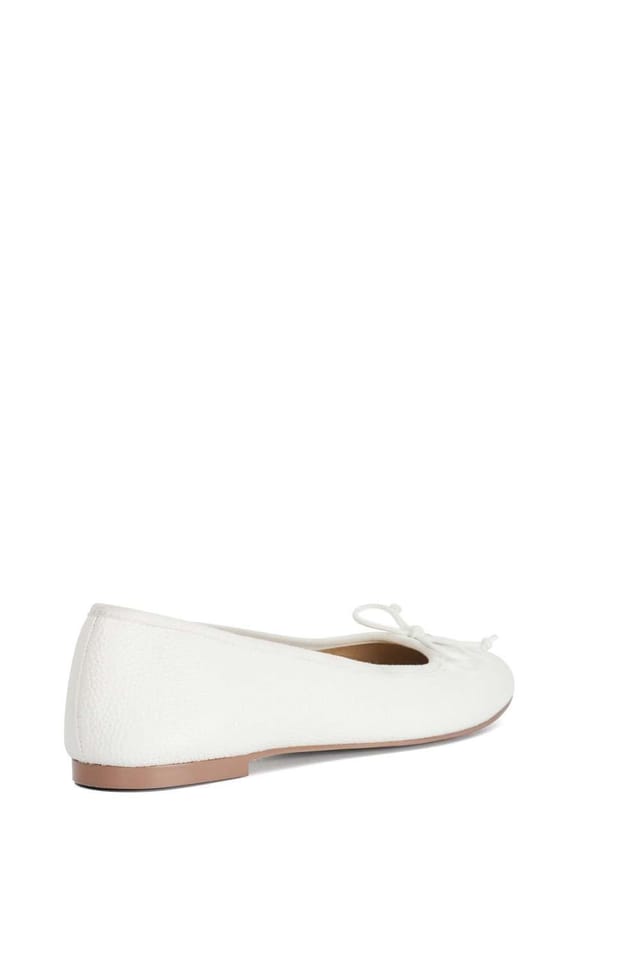 Dune London Dune London Women's 'Helenne' Leather Ballet Pumps in Natural - 3