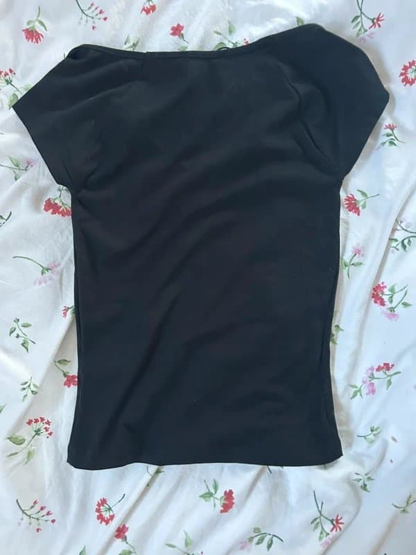 Bershka Bershka ruched v-neck top