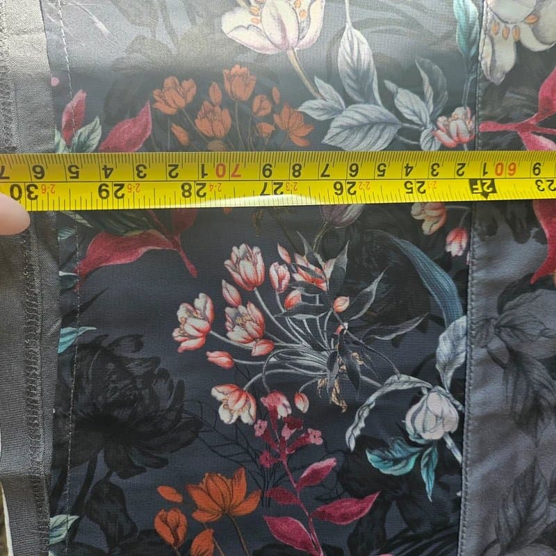 Marks & Spencer Marks and Spencer long sleeve dress chiffon floral grey 14 lightweight